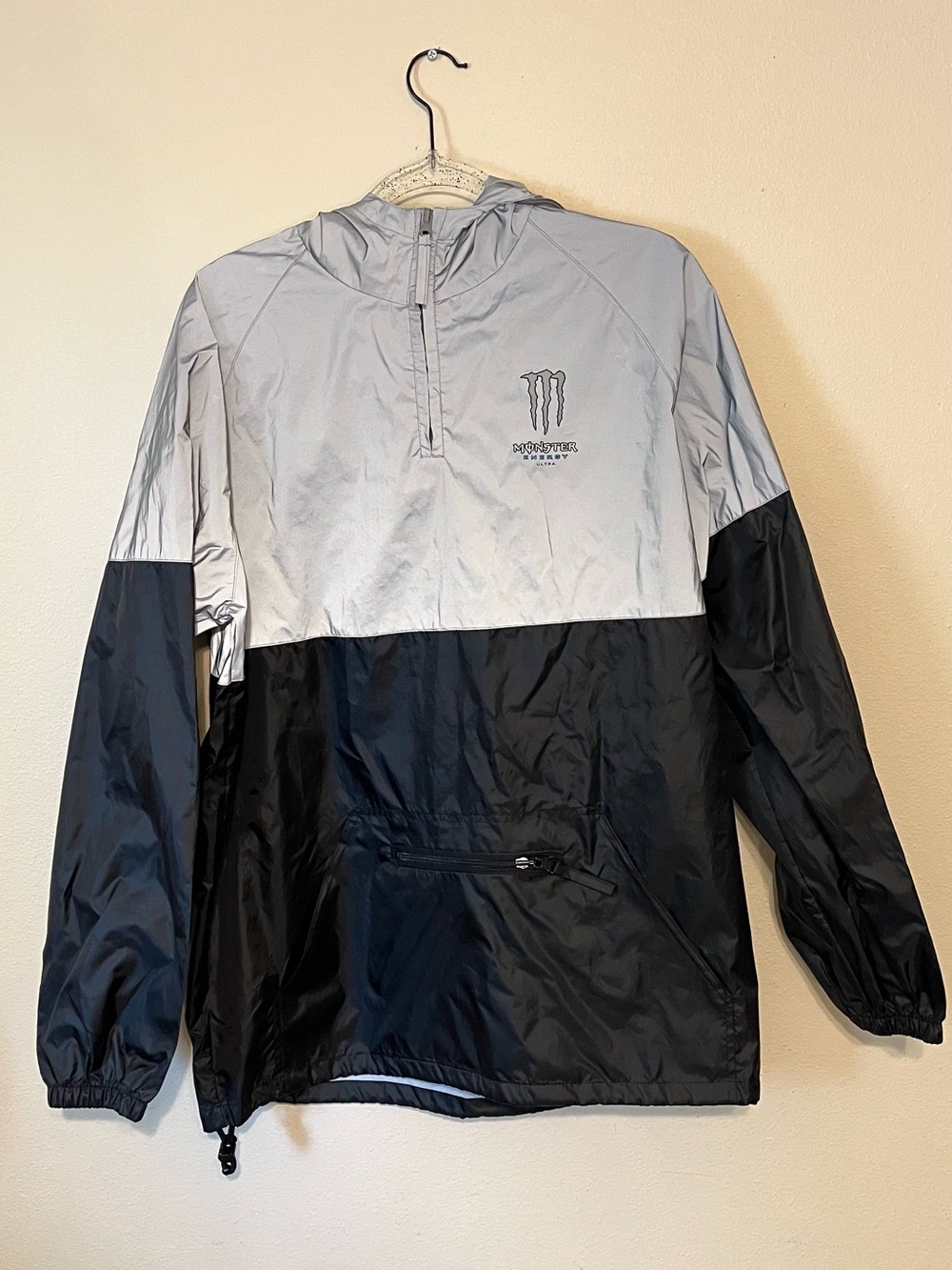 Monster Energy Ultra 1/4 Zip Reflective Windbreaker
